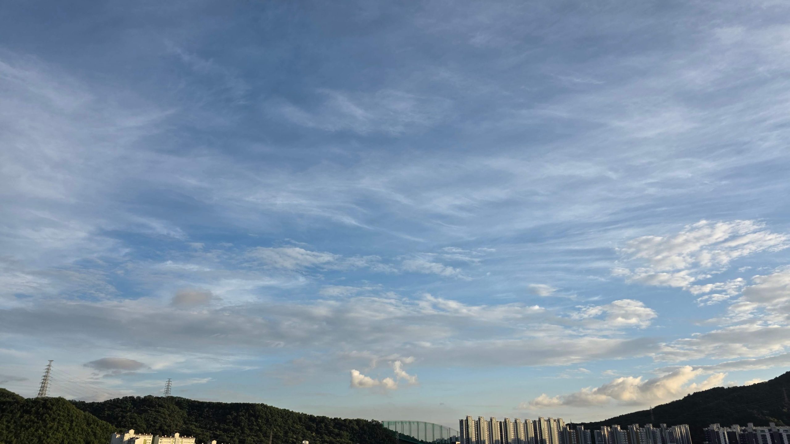 Cloudy sky viewed from a veranda during a simple reset moment