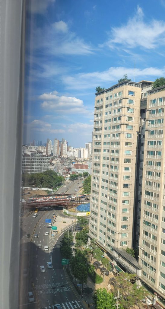 A city view from our officetel in Seoul, where we lived for a year and a half.